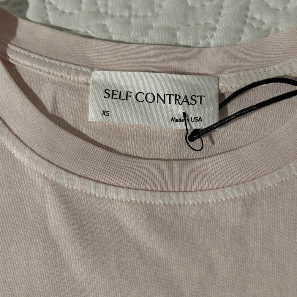 SELF CONTRAST ‘Tini Time' Pink Graphic Crop Top Sz:XS - Picture 2 of 5